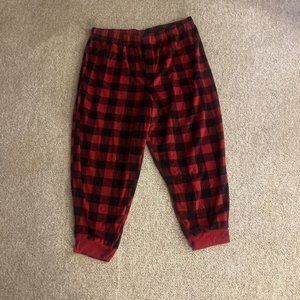 Womens Pajama Pants Lightweight Soft Flannel Red 3XL Loungewear